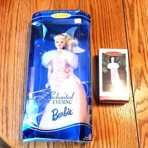 Enchanted Evening Barbie with matching ornament Collector Edition Mattel.
